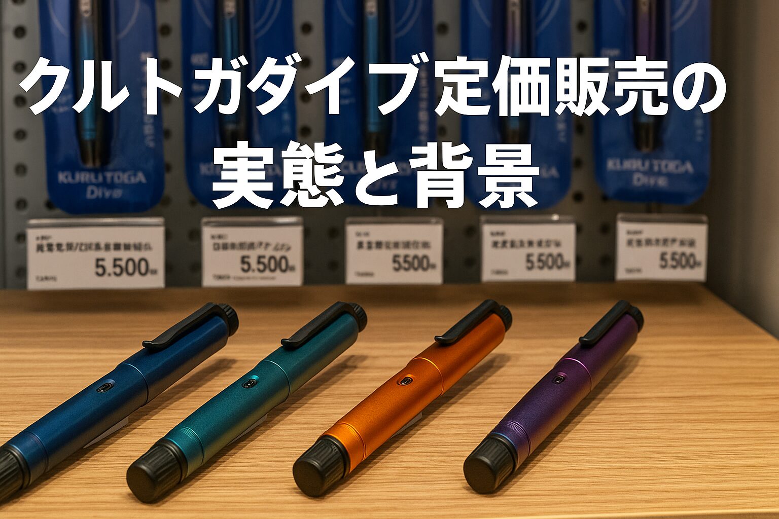 クルトガダイブ定価販売の実態と背景