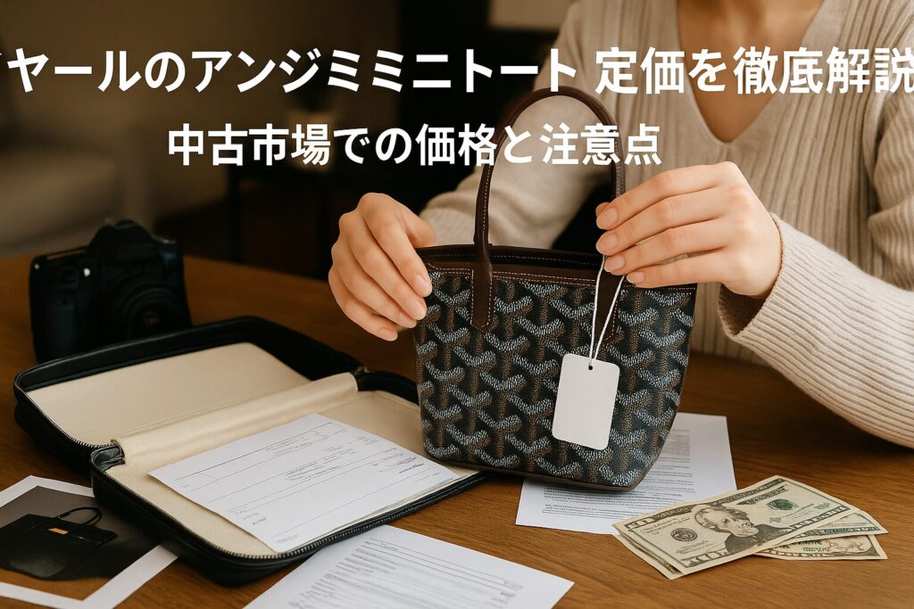 ゴヤールのアンジュミニトート 定価を徹底解説 中古市場での価格と注意点